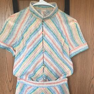 Vintage summer blouse & skirt set